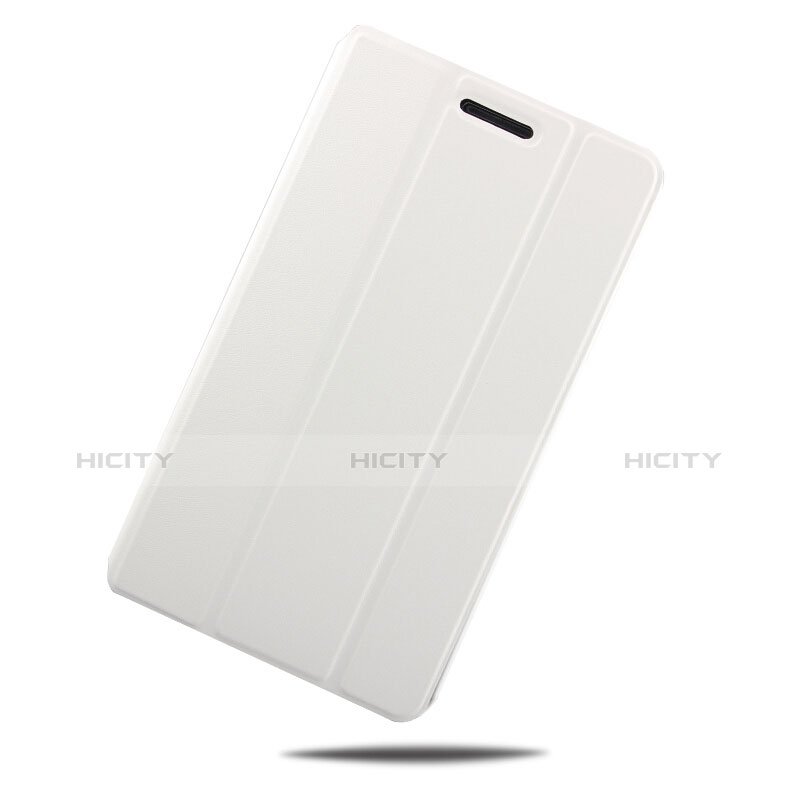 Funda de Cuero Cartera con Soporte para Huawei Mediapad T1 7.0 T1-701 T1-701U Blanco