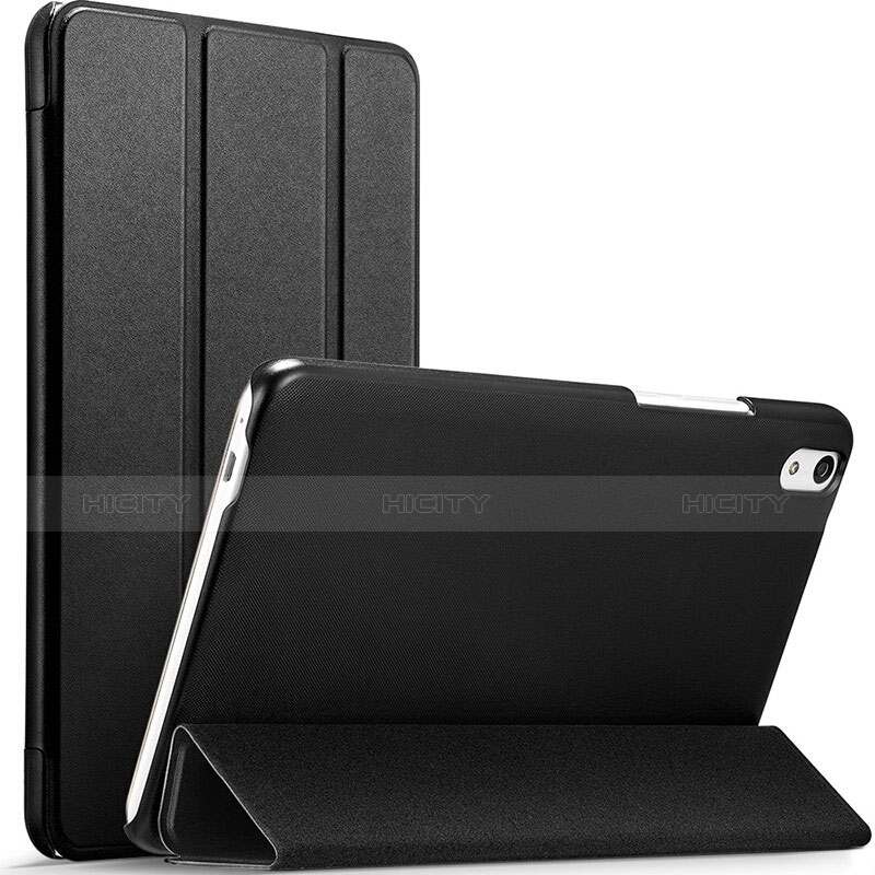 Funda de Cuero Cartera con Soporte para Huawei MediaPad T2 8.0 Pro Negro