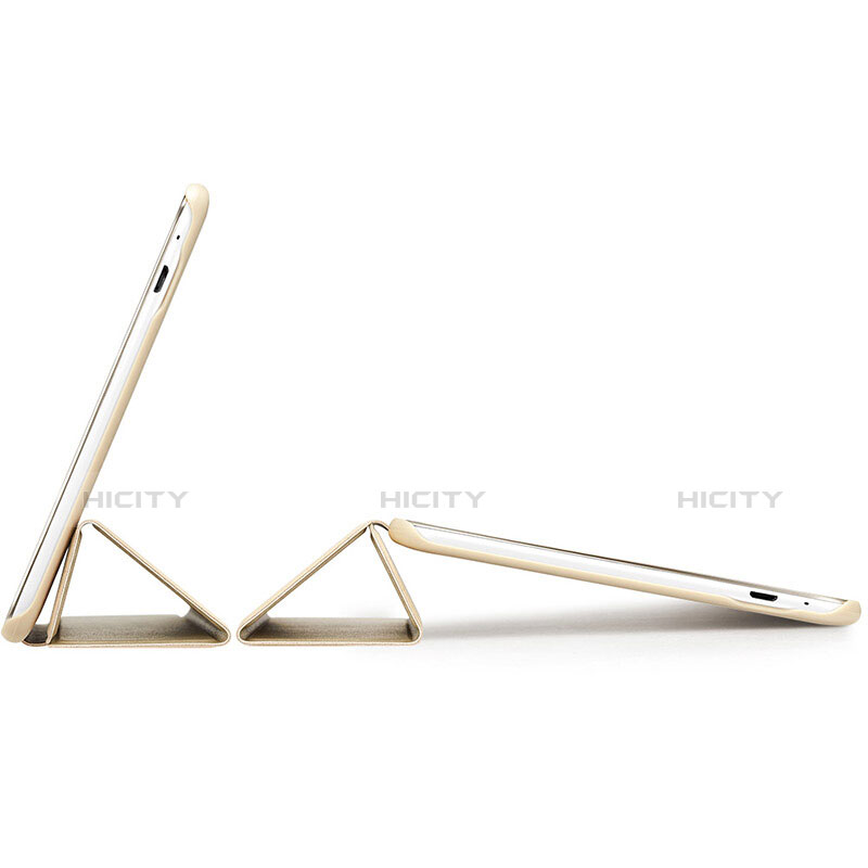 Funda de Cuero Cartera con Soporte para Huawei MediaPad T2 8.0 Pro Oro