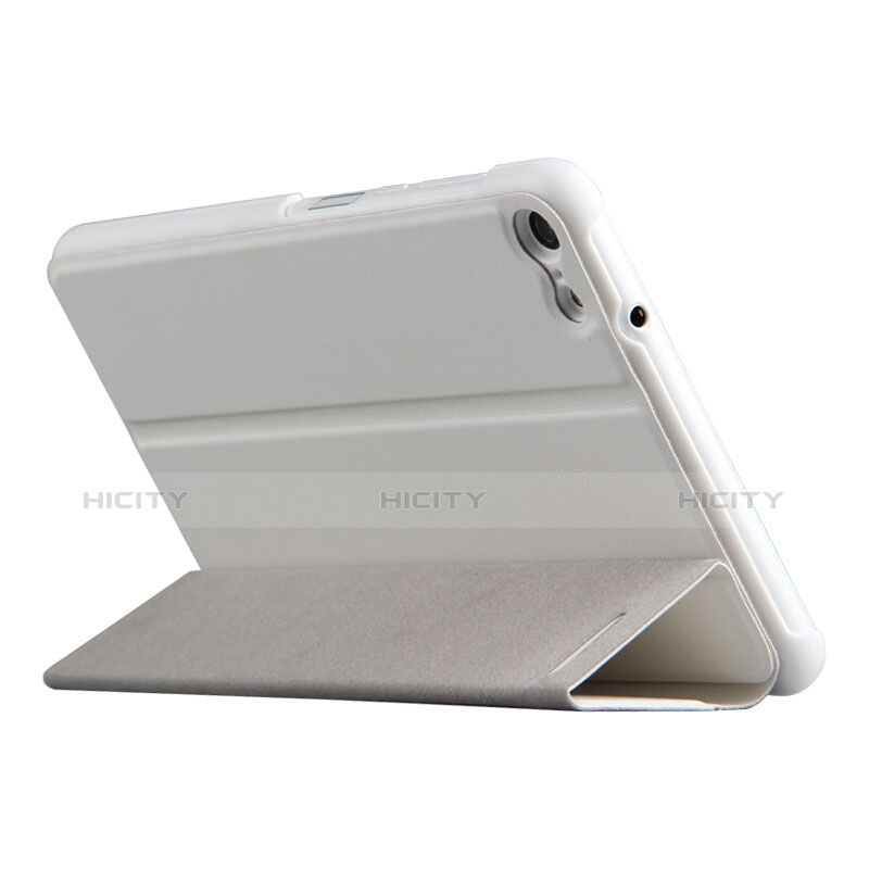 Funda de Cuero Cartera con Soporte para Huawei MediaPad T2 Pro 7.0 PLE-703L Blanco