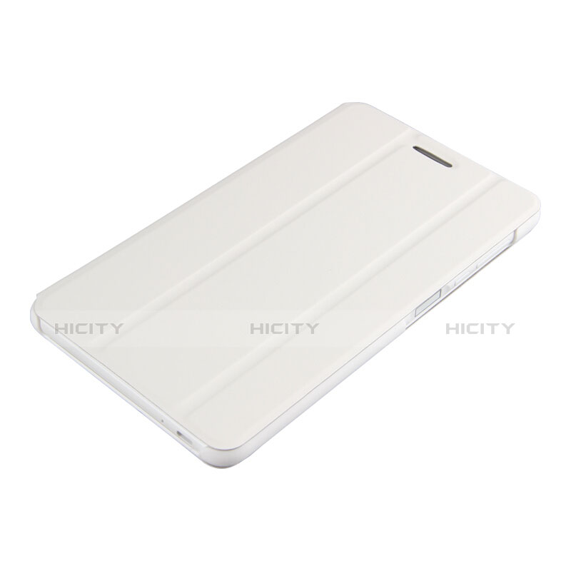 Funda de Cuero Cartera con Soporte para Huawei MediaPad T2 Pro 7.0 PLE-703L Blanco