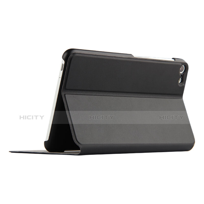 Funda de Cuero Cartera con Soporte para Huawei MediaPad T2 Pro 7.0 PLE-703L Negro