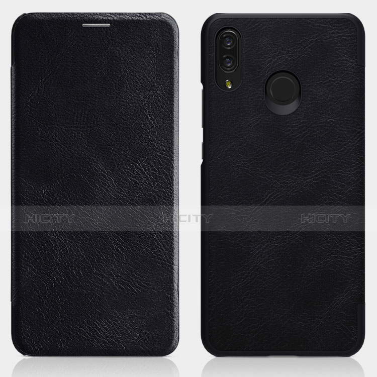 Funda de Cuero Cartera con Soporte para Huawei Nova 3i Negro