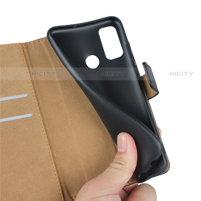 Funda de Cuero Cartera con Soporte para Huawei P Smart (2020) Negro