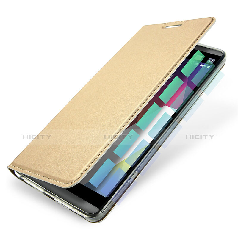 Funda de Cuero Cartera con Soporte para LG V20 Oro