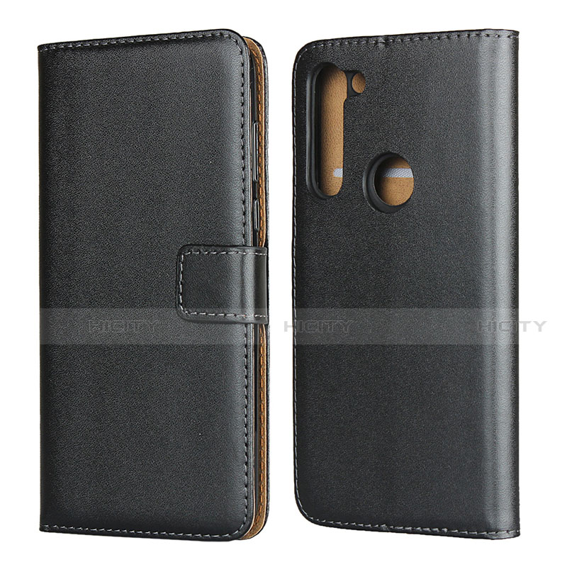 Funda de Cuero Cartera con Soporte para Motorola Moto G8 Power Negro