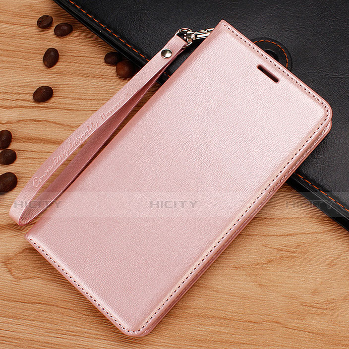 Funda de Cuero Cartera con Soporte para Nokia 7.1 Plus Oro Rosa