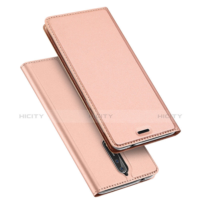 Funda de Cuero Cartera con Soporte para Nokia 8 Rosa