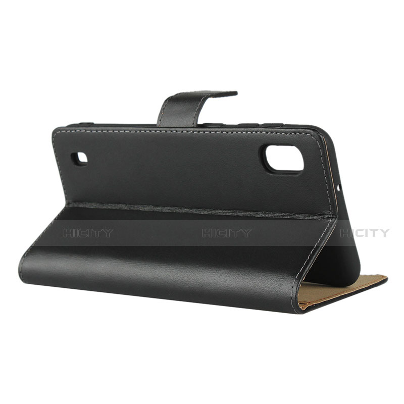 Funda de Cuero Cartera con Soporte para Samsung Galaxy A10 Negro