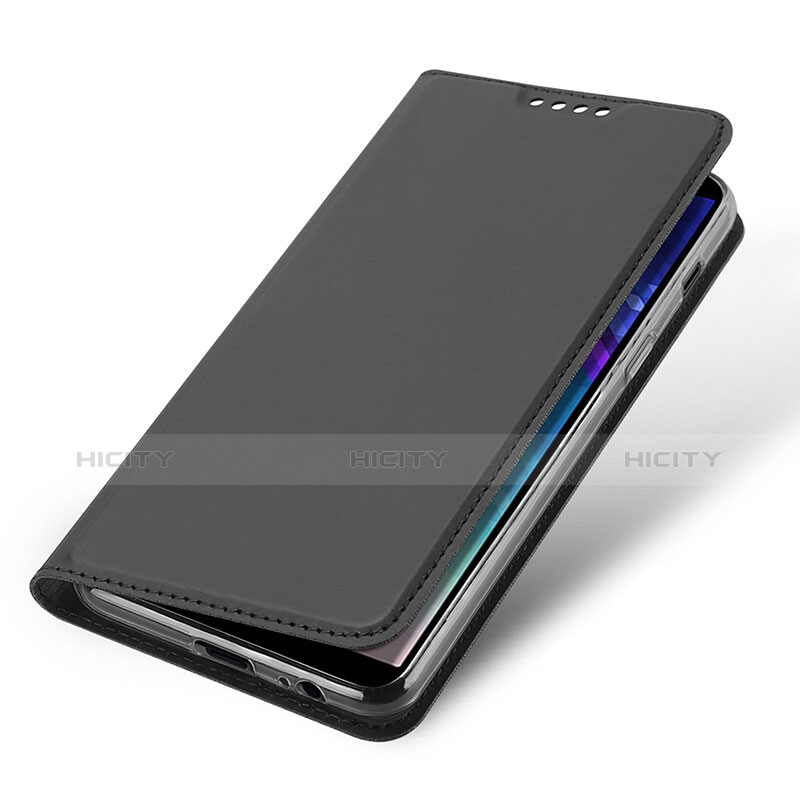 Funda de Cuero Cartera con Soporte para Samsung Galaxy A6 (2018) Dual SIM Negro