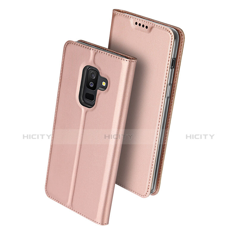 Funda de Cuero Cartera con Soporte para Samsung Galaxy A6 Plus Rosa