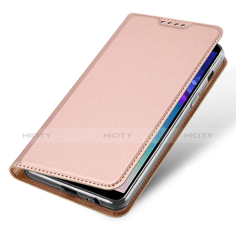 Funda de Cuero Cartera con Soporte para Samsung Galaxy A6 Plus Rosa