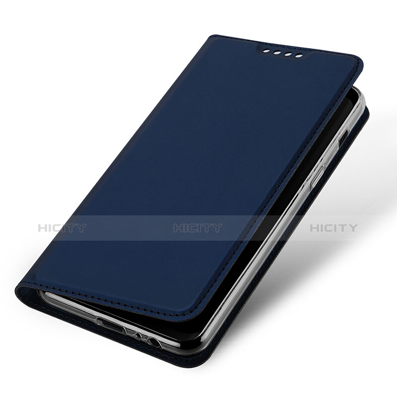 Funda de Cuero Cartera con Soporte para Samsung Galaxy A8 (2018) Duos A530F Azul