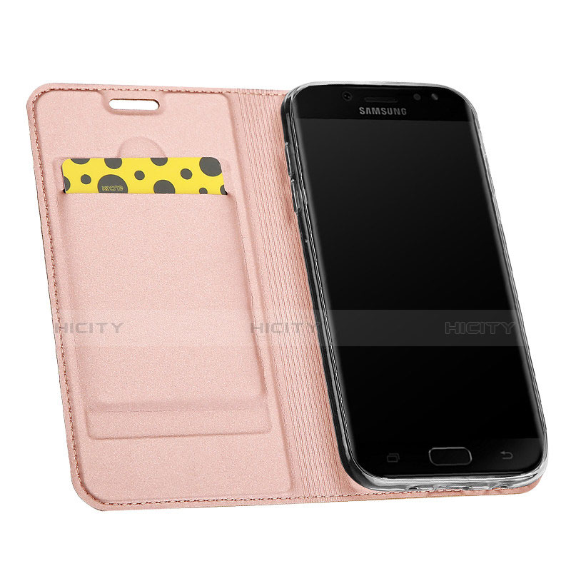 Funda de Cuero Cartera con Soporte para Samsung Galaxy J5 (2017) Duos J530F Rosa