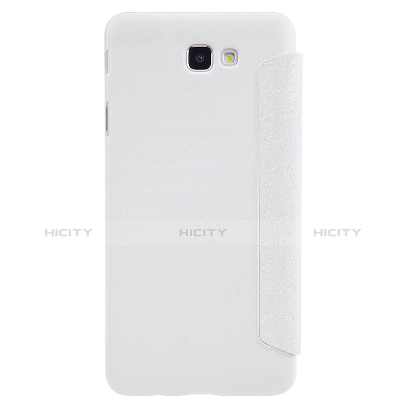 Funda de Cuero Cartera con Soporte para Samsung Galaxy J5 Prime G570F Blanco