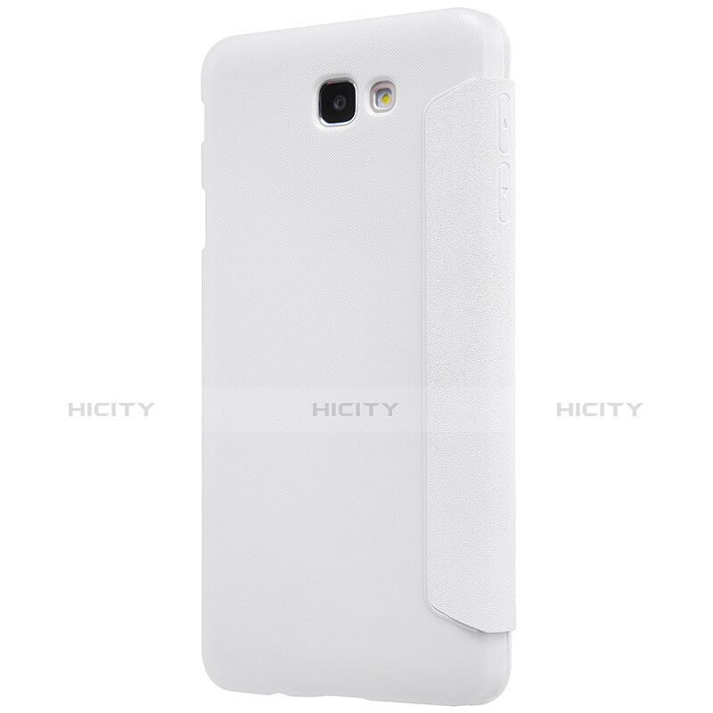 Funda de Cuero Cartera con Soporte para Samsung Galaxy J5 Prime G570F Blanco