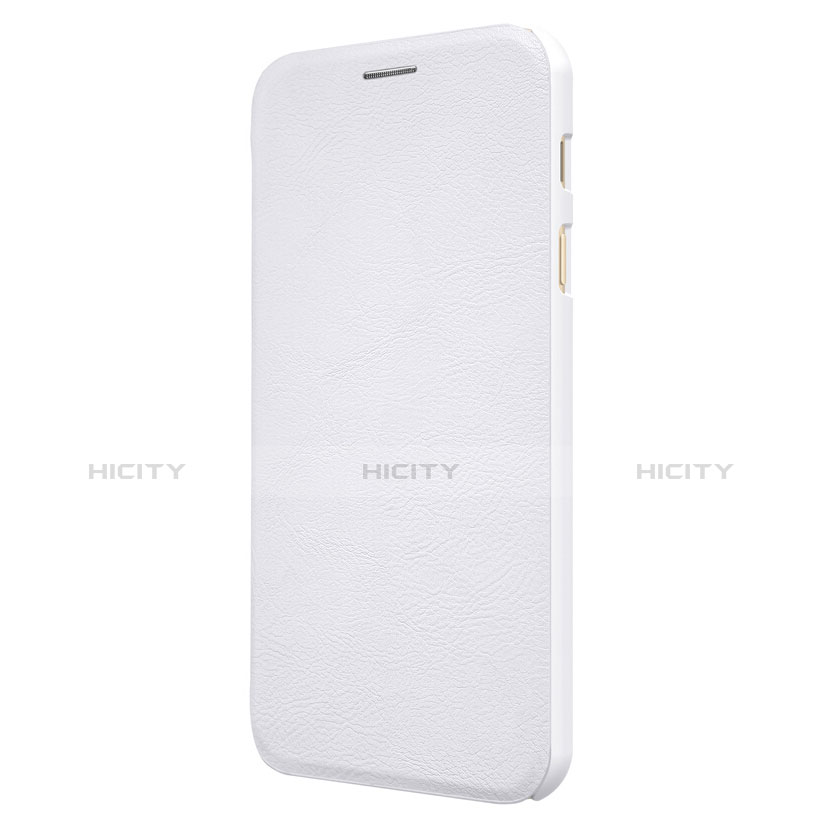 Funda de Cuero Cartera con Soporte para Samsung Galaxy J7 Plus Blanco