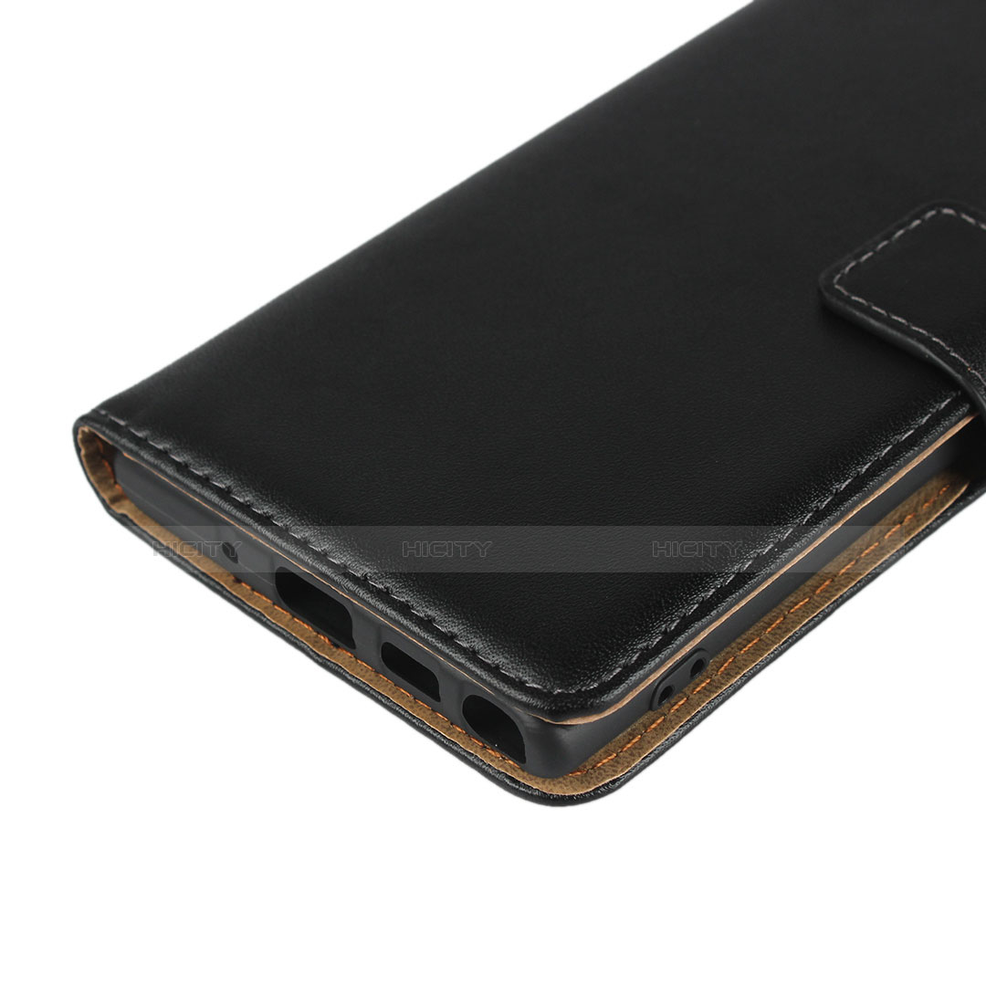 Funda de Cuero Cartera con Soporte para Samsung Galaxy Note 10 5G Negro