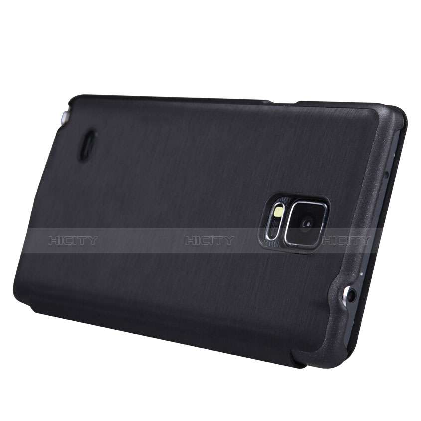 Funda de Cuero Cartera con Soporte para Samsung Galaxy Note 4 SM-N910F Negro