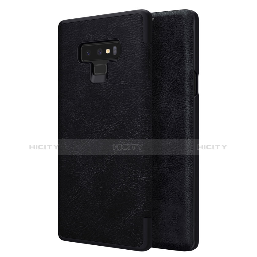 Funda de Cuero Cartera con Soporte para Samsung Galaxy Note 9 Negro