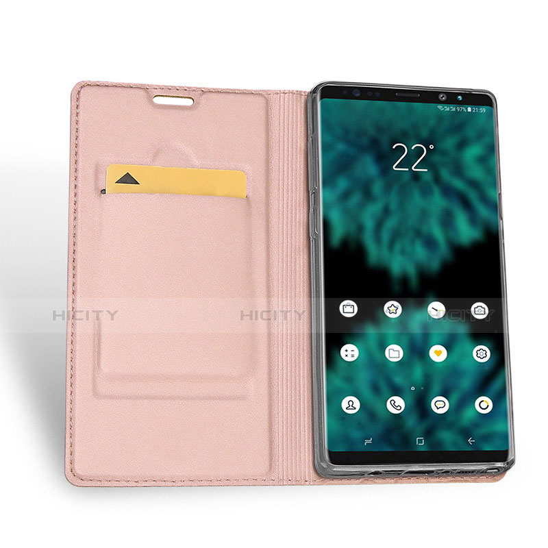 Funda de Cuero Cartera con Soporte para Samsung Galaxy Note 9 Rosa