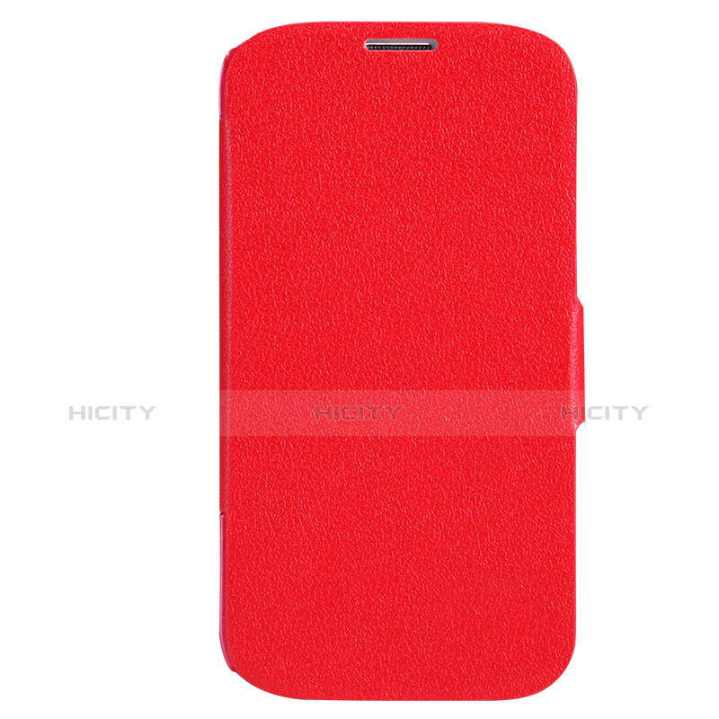 Funda de Cuero Cartera con Soporte para Samsung Galaxy S4 i9500 i9505 Rojo