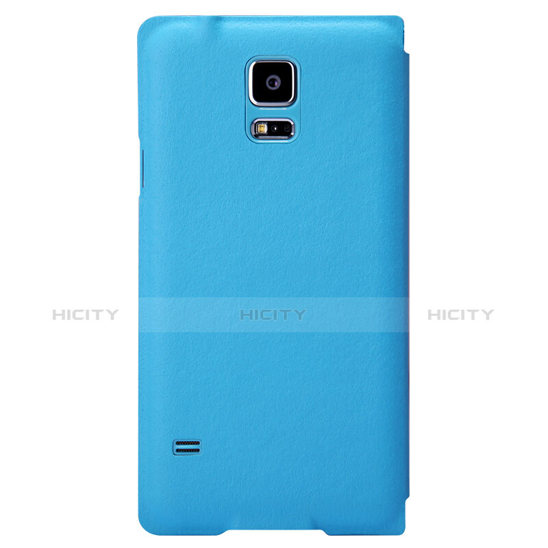 Funda de Cuero Cartera con Soporte para Samsung Galaxy S5 G900F G903F Azul Cielo