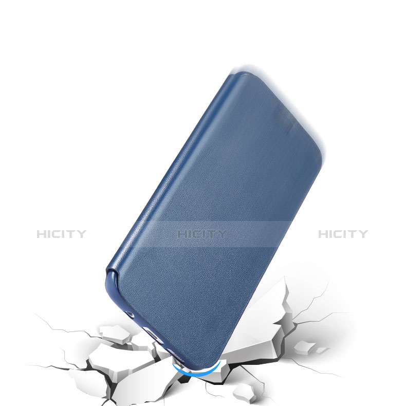 Funda de Cuero Cartera con Soporte para Samsung Galaxy S7 Edge G935F Azul