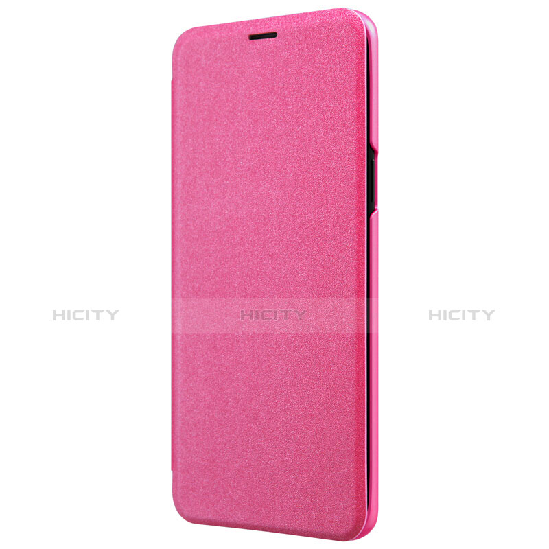 Funda de Cuero Cartera con Soporte para Samsung Galaxy S9 Plus Rosa Roja