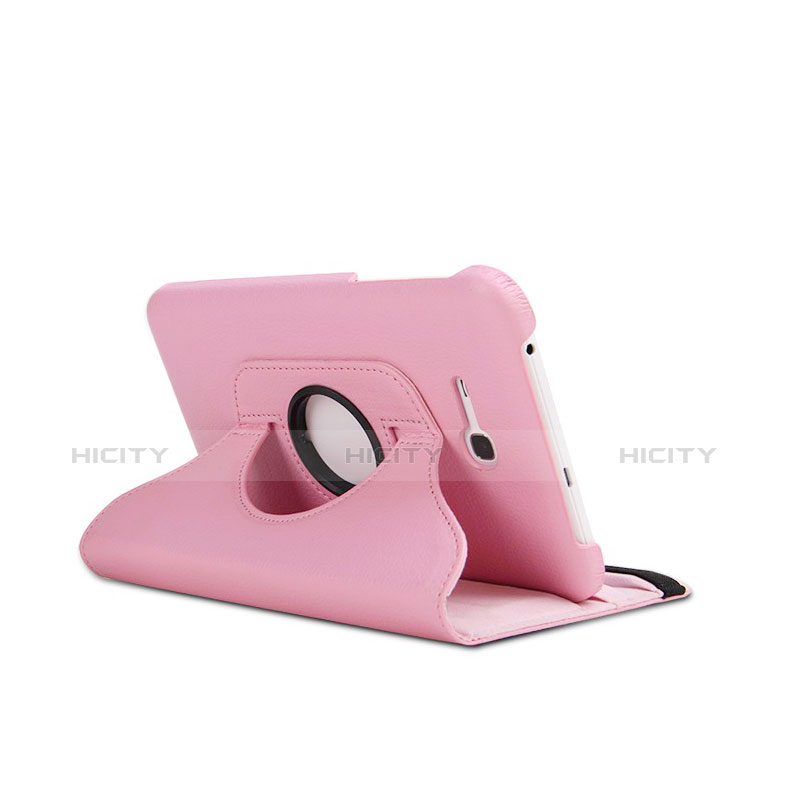 Funda de Cuero Cartera con Soporte para Samsung Galaxy Tab 3 Lite 7.0 T110 T113 Rosa