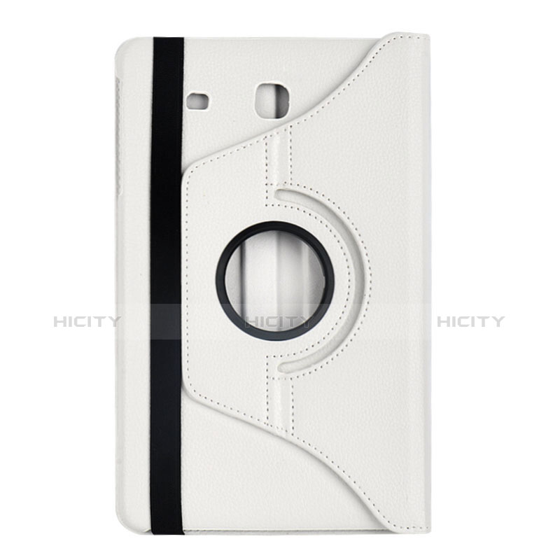 Funda de Cuero Cartera con Soporte para Samsung Galaxy Tab E 9.6 T560 T561 Blanco