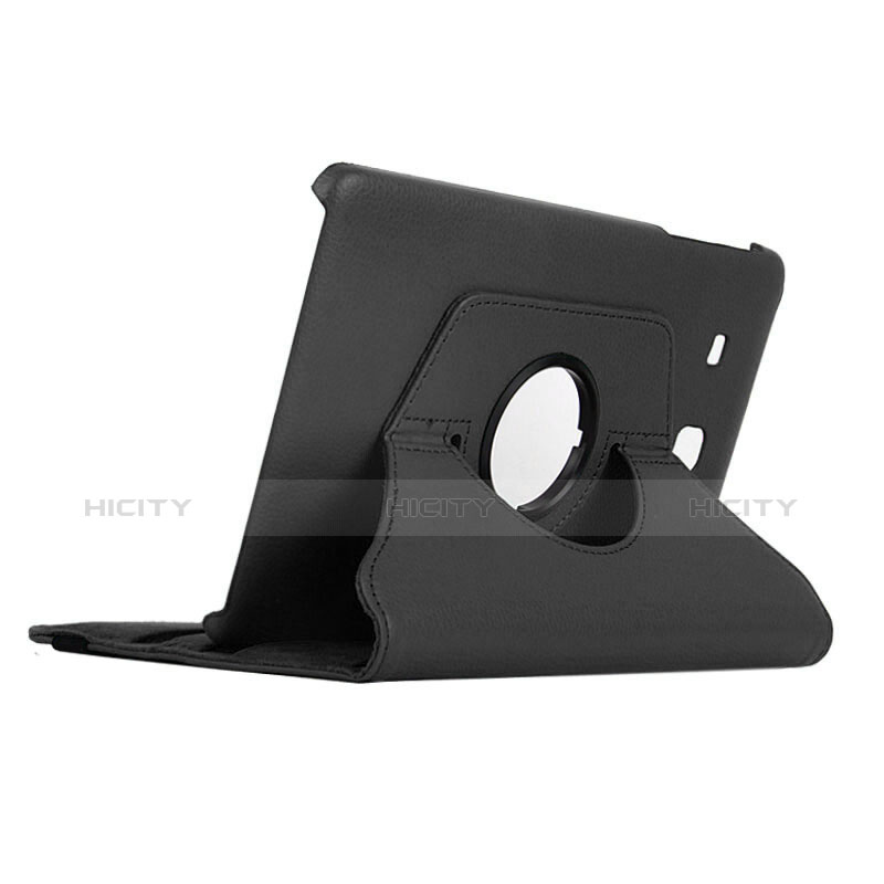 Funda de Cuero Cartera con Soporte para Samsung Galaxy Tab E 9.6 T560 T561 Negro