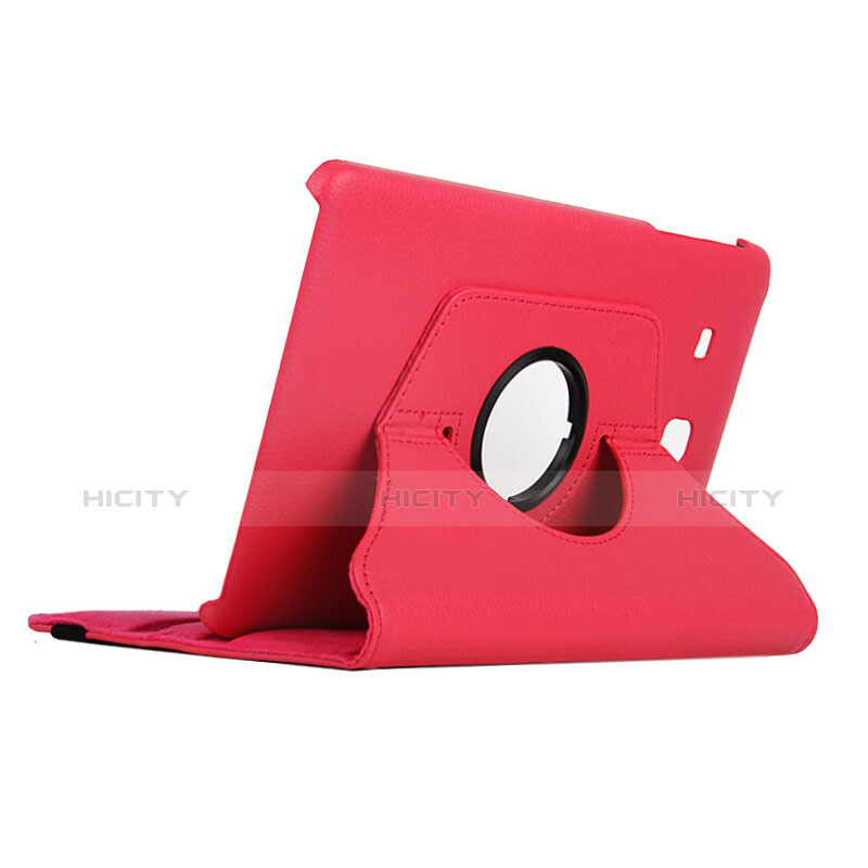 Funda de Cuero Cartera con Soporte para Samsung Galaxy Tab E 9.6 T560 T561 Rojo