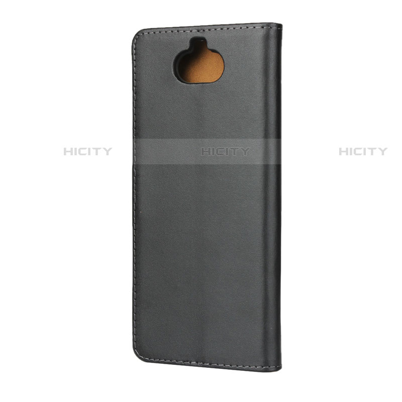 Funda de Cuero Cartera con Soporte para Sony Xperia 10 Plus Negro