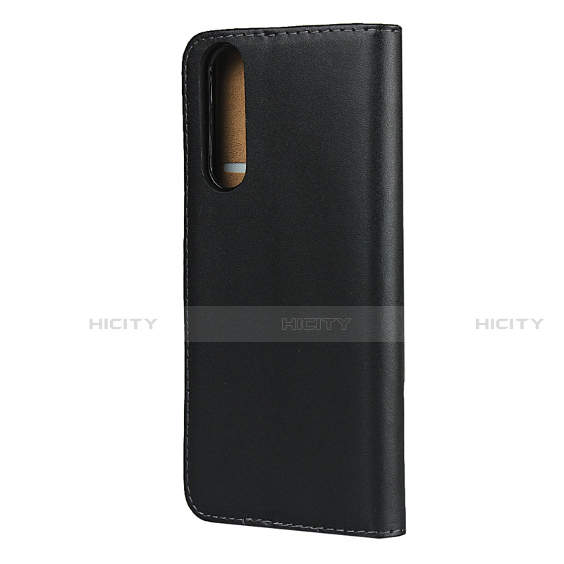 Funda de Cuero Cartera con Soporte para Sony Xperia 5 II Negro