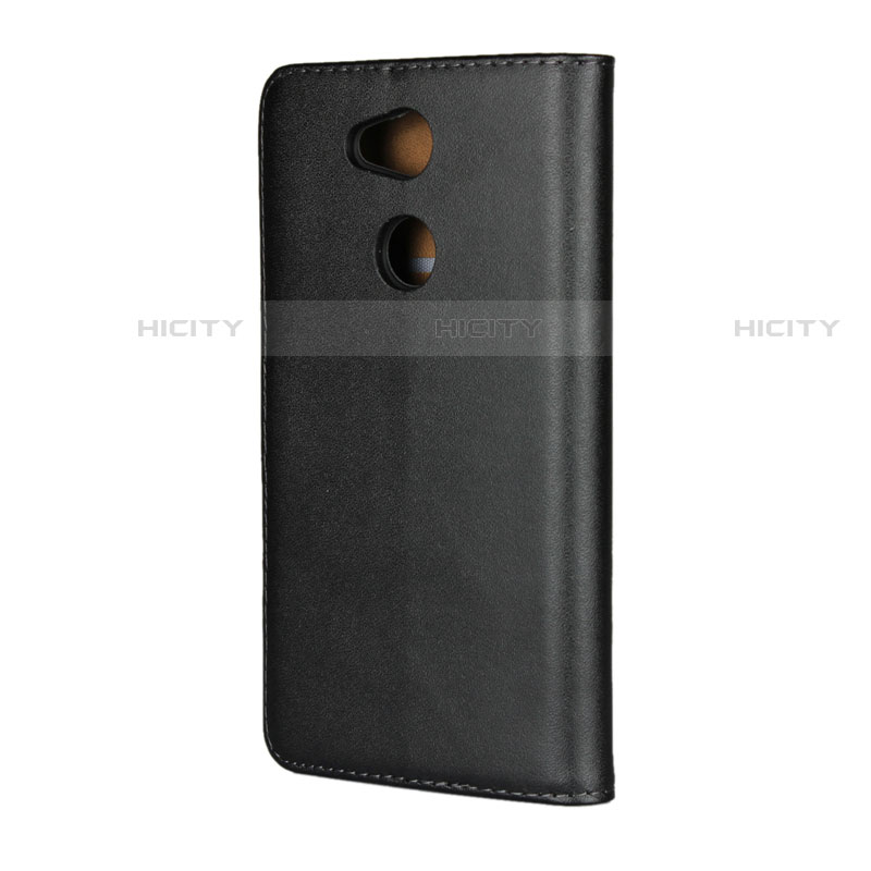 Funda de Cuero Cartera con Soporte para Sony Xperia L2 Negro