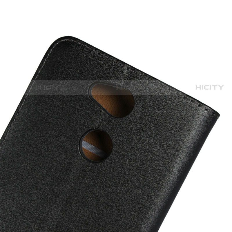 Funda de Cuero Cartera con Soporte para Sony Xperia L2 Negro