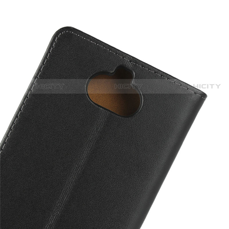 Funda de Cuero Cartera con Soporte para Sony Xperia XA3 Ultra Negro