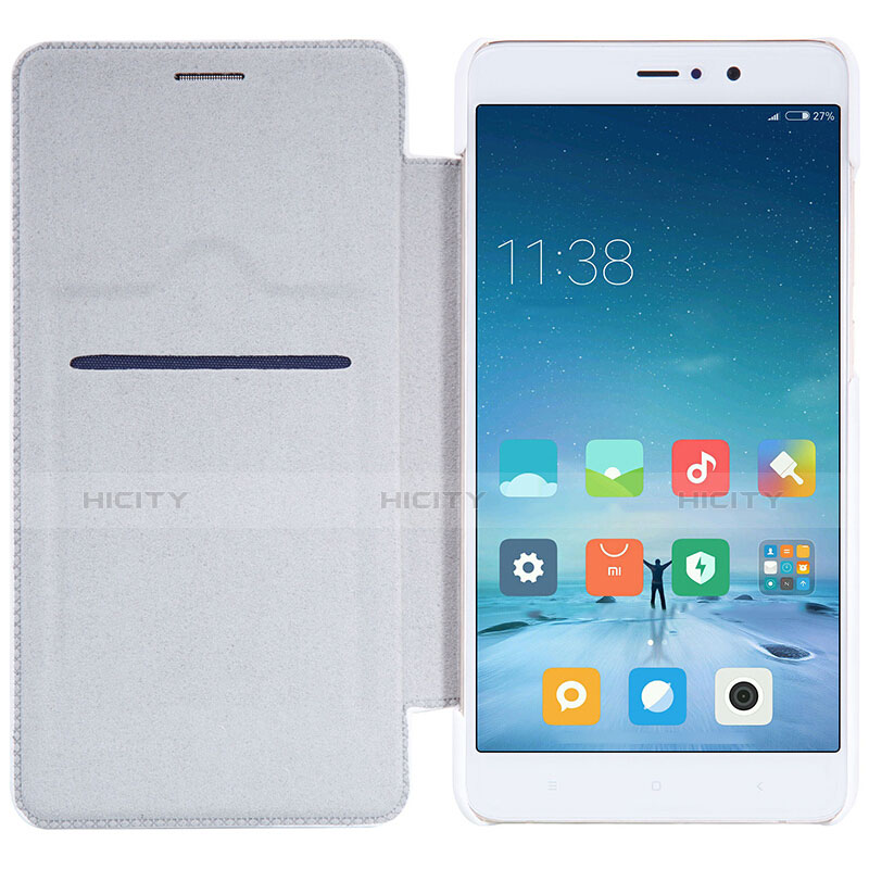 Funda de Cuero Cartera con Soporte para Xiaomi Mi 5S Plus Blanco