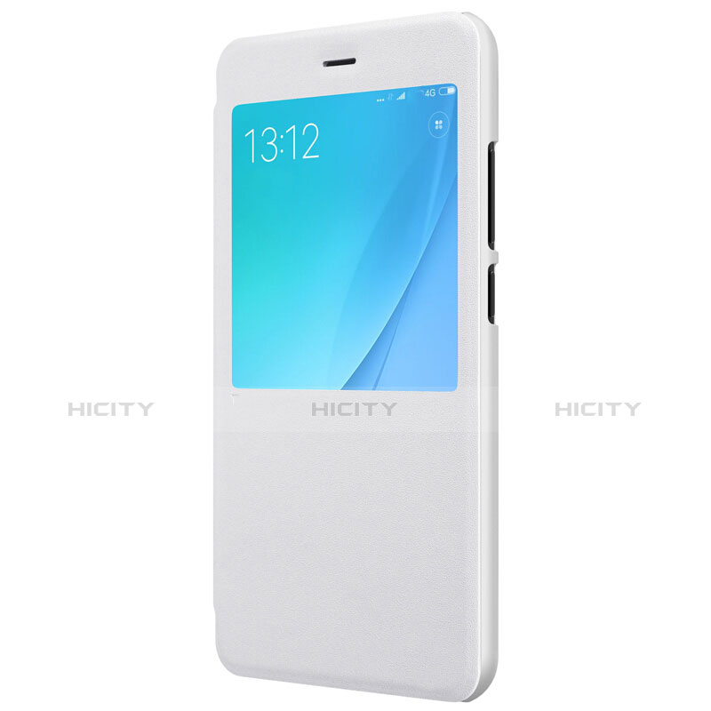 Funda de Cuero Cartera con Soporte para Xiaomi Mi 5X Blanco