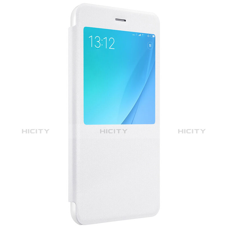 Funda de Cuero Cartera con Soporte para Xiaomi Mi 5X Blanco