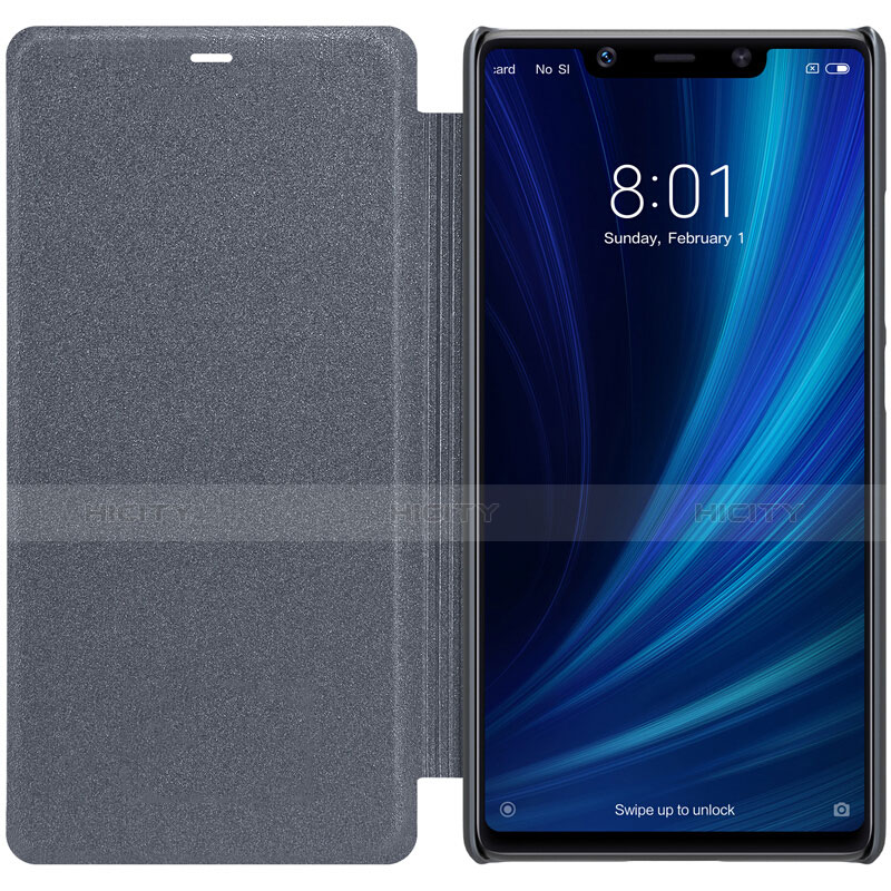 Funda de Cuero Cartera con Soporte para Xiaomi Mi 8 SE Negro