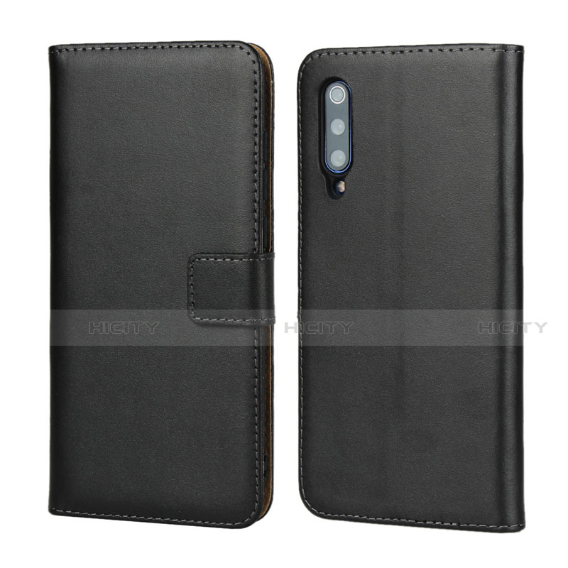 Funda de Cuero Cartera con Soporte para Xiaomi Mi 9 Pro 5G Negro