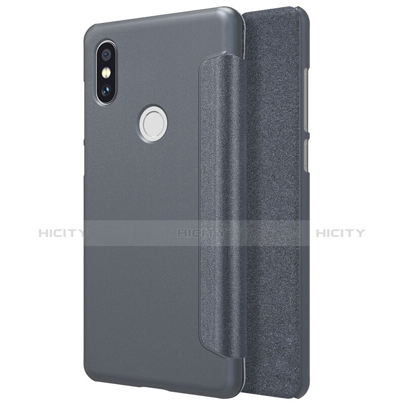 Funda de Cuero Cartera con Soporte para Xiaomi Mi Mix 2S Negro