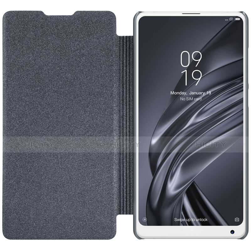 Funda de Cuero Cartera con Soporte para Xiaomi Mi Mix 2S Negro