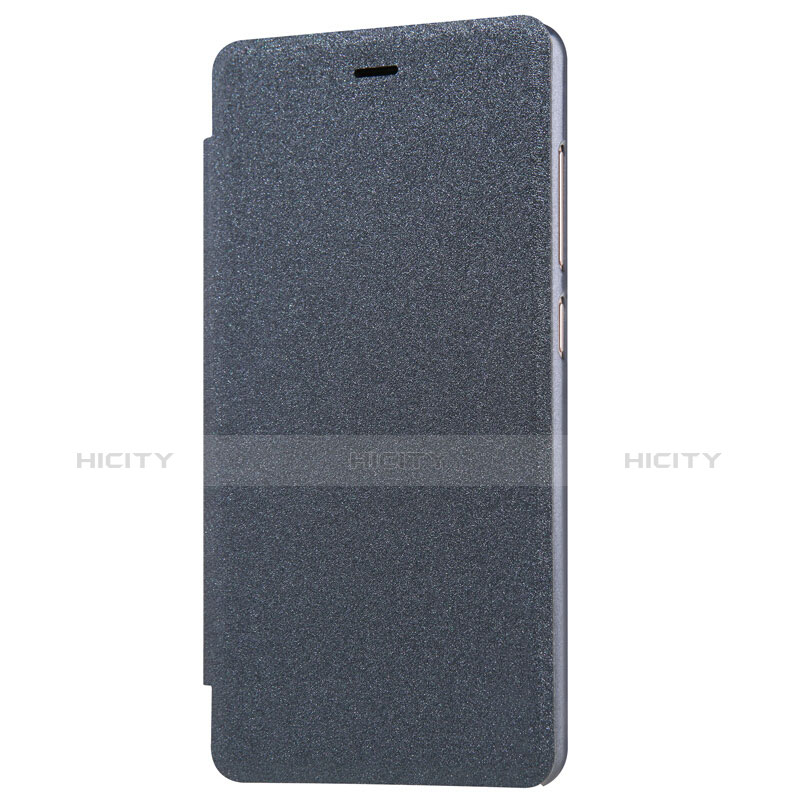 Funda de Cuero Cartera con Soporte para Xiaomi Redmi 3S Negro