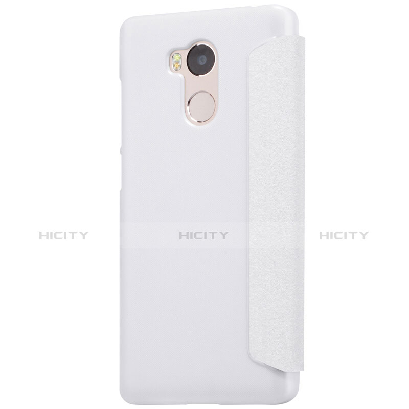 Funda de Cuero Cartera con Soporte para Xiaomi Redmi 4 Prime High Edition Blanco