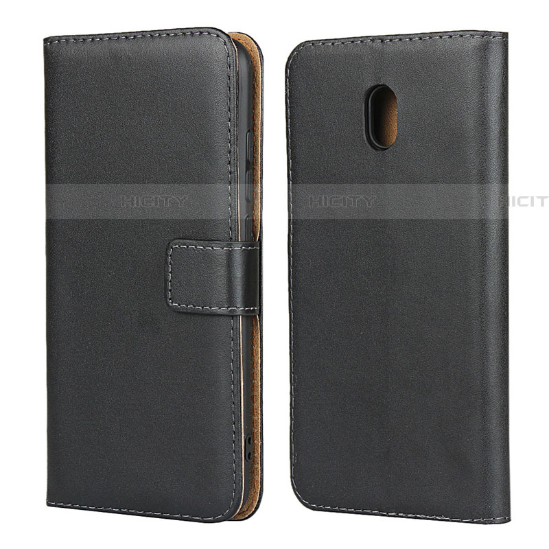 Funda de Cuero Cartera con Soporte para Xiaomi Redmi 8A Negro