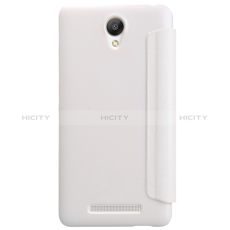 Funda de Cuero Cartera con Soporte para Xiaomi Redmi Note 2 Blanco