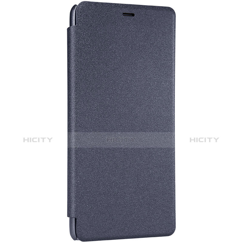 Funda de Cuero Cartera con Soporte para Xiaomi Redmi Note 3 MediaTek Negro